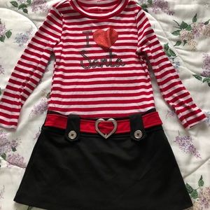 Girls Long Sleeve Christmas Dress